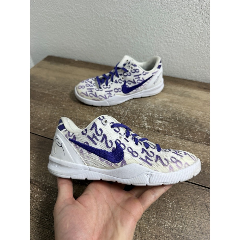 Nike Kobe 8 Protro Court Purple Kids PS Size 2Y FN0267-101 Shoes Sneakers